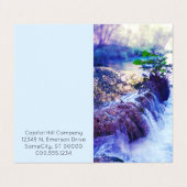 水もやの折り畳みアポイントメントカード 名刺 (外部フラット)