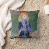 水やりができる女の子，ルノアール クッション (ブランケット)