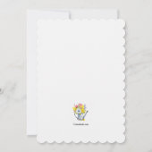 水やりカン ブーケ シャワー 招待状 (裏面)