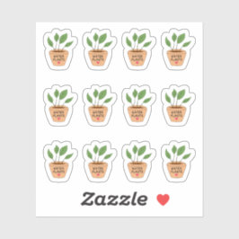 水やりリマインダー ミニ植物ポット ブジョープランナー シール