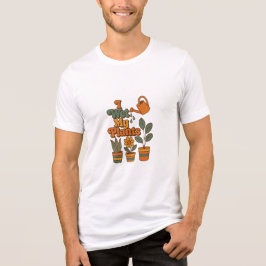 水やり大好き！レトロな70年代ストライプ トライブレンドＴシャツ