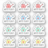水やり植物リマインダー 水差しプランナー ガーデニング シール (正面)