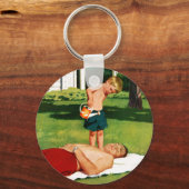 水やり父 キーホルダー (正面)