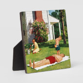 水やり父 フォトプラーク