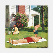 水やり父 マグネット (正面)