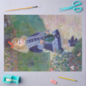 水やり用の缶を持つ女の子、ルノアール 薄葉紙 (クラフト)