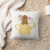 水やり缶の中のゴルデンドール クッション (ブランケット)