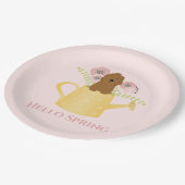 水やり缶の中のゴルデンドール ペーパープレート (アングル)