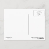 水やり缶の中の美しい牡丹 ポストカード (裏面)