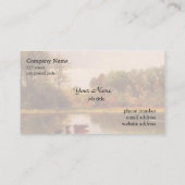 水やり風景の中の牛アルバート・ビエルシュタット 名刺 (裏面)