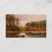 水やり風景の中の牛アルバート・ビエルシュタット 名刺 (裏面)