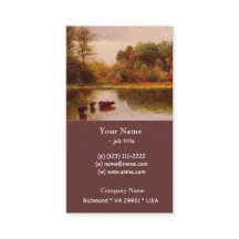 水やり風景の中の牛アルバート・ビエルシュタット