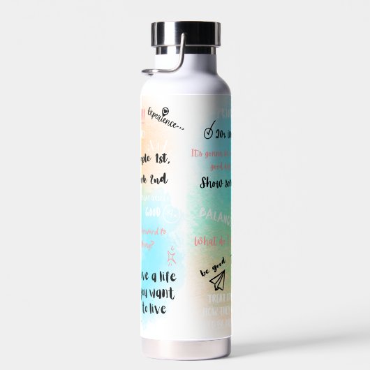 水やる気を起こさせる瓶おもしろい感動的 ウォーターボトル (右面)