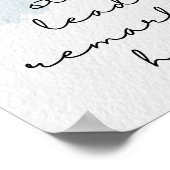 水やる気を起こさせる色感動的引用文 ポスター (角)