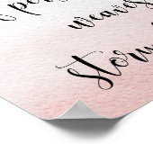 水やる気を起こさせる色感動的引用文 ポスター (角)