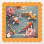 「水ゆり静穏」 ペーパーコースター (正面)