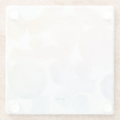 水よくはしゃぐ色パターンイニシャルコースター ガラスコースター (裏面)