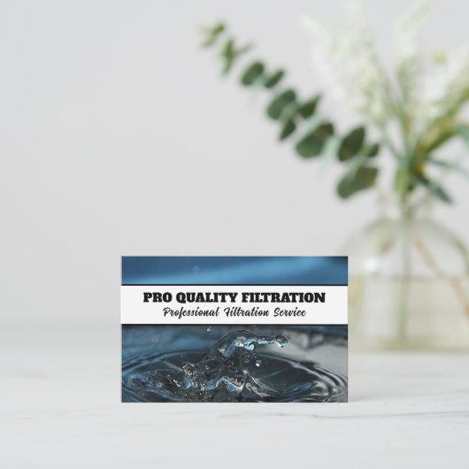 水ろ過事業 名刺 (スタンド正面)