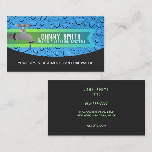 水ろ過名刺 名刺 (正面/裏面)
