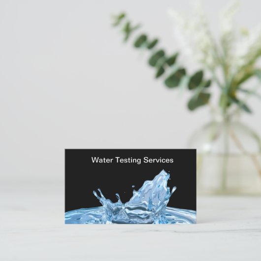 水ろ過試験業務 名刺 (スタンド正面)