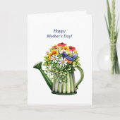水をあげて 花を贈ろう 母の日 カード (正面)