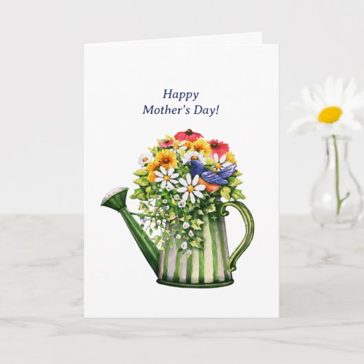 水をあげて 花を贈ろう 母の日 カード (小さな植物)