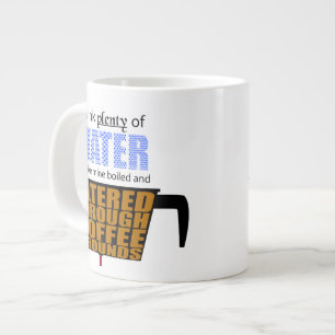水をたっぷり飲む……コーヒーとして ジャンボコーヒーマグカップ