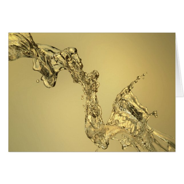 水をはねかけることによって形作られる抽象的な形 (正面横)