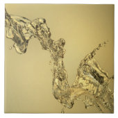 水をはねかけることによって形作られる抽象的な形 タイル (正面)