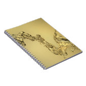 水をはねかけることによって形作られる抽象的な形 ノートブック (右側)