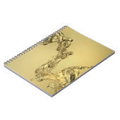 水をはねかけることによって形作られる抽象的な形 ノートブック (左側)