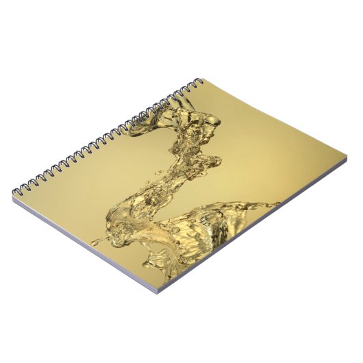 水をはねかけることによって形作られる抽象的な形 ノートブック (左側)