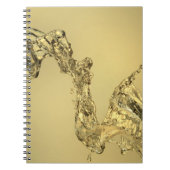 水をはねかけることによって形作られる抽象的な形 ノートブック (正面)