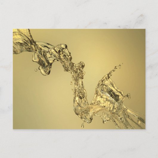水をはねかけることによって形作られる抽象的な形 ポストカード (正面)