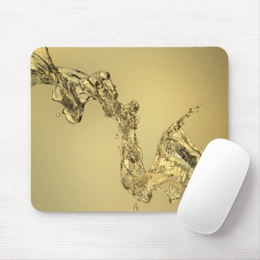 水をはねかけることによって形作られる抽象的な形 マウスパッド (マウス)