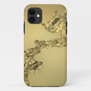 水をはねかけることによって形作られる抽象的な形 iPhone 11 ケース