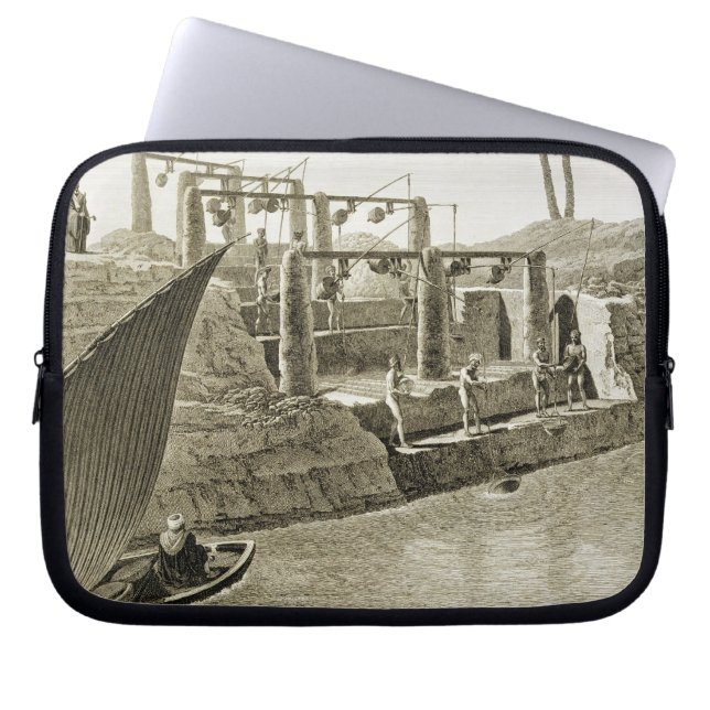 水をナイルから集めて、Volumからの6つをめっきして下さい ラップトップスリーブ (正面)