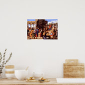 水をワインに変えるイエス(ヨハネ2:1-11) ポスター (キッチン)