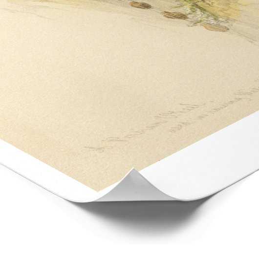 水を上げる際に使われるペルシャの水車 ポスター (角)