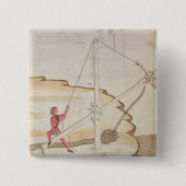 水を供給する方法の図表 缶バッジ (正面)