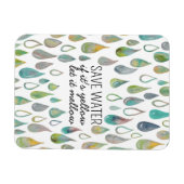 水を保保護存する救地球の浴室 マグネット (横)