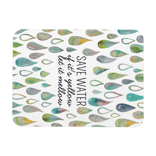 水を保保護存する救地球の浴室 マグネット (横)