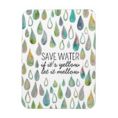 水を保保護存する救地球の浴室 マグネット (縦)