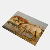 水を探している馬 ドアマット (アングル)