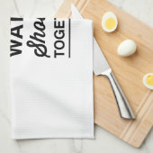 水を救って下さい キッチンタオル (四つ折り)