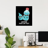 水を水にアップおもしろいプンダークB ポスター (ホームオフィス)