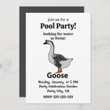 水を求めて泳ぐアフリカのガチョウ