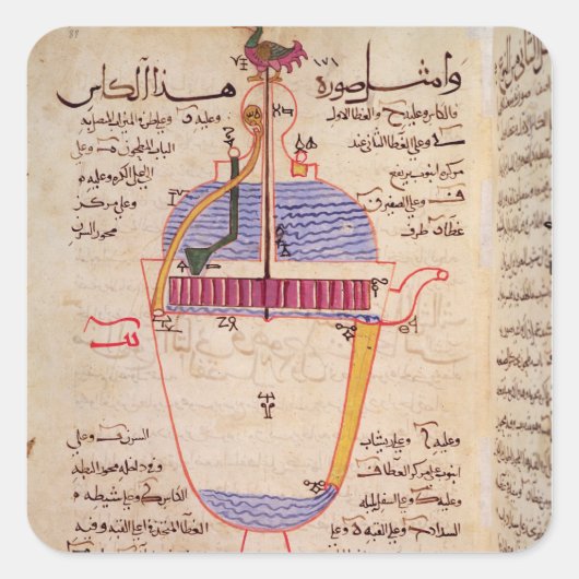 水を注ぐ機械装置 スクエアシール (正面)