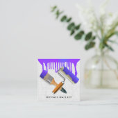 水を滴ら絵を描せる作品のプロフェッショナル画家 スクエア名刺 (スタンド正面)