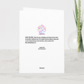 水を濁すつもりはなかったが、ごめんなさい カード (裏面)